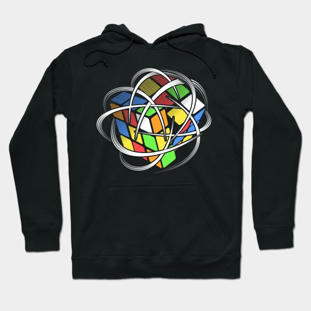 Speedcube - Rubik's Cube Inspired Design for people who know How to Solve a Rubik's Cube Hoodie by Cool Cube Merch